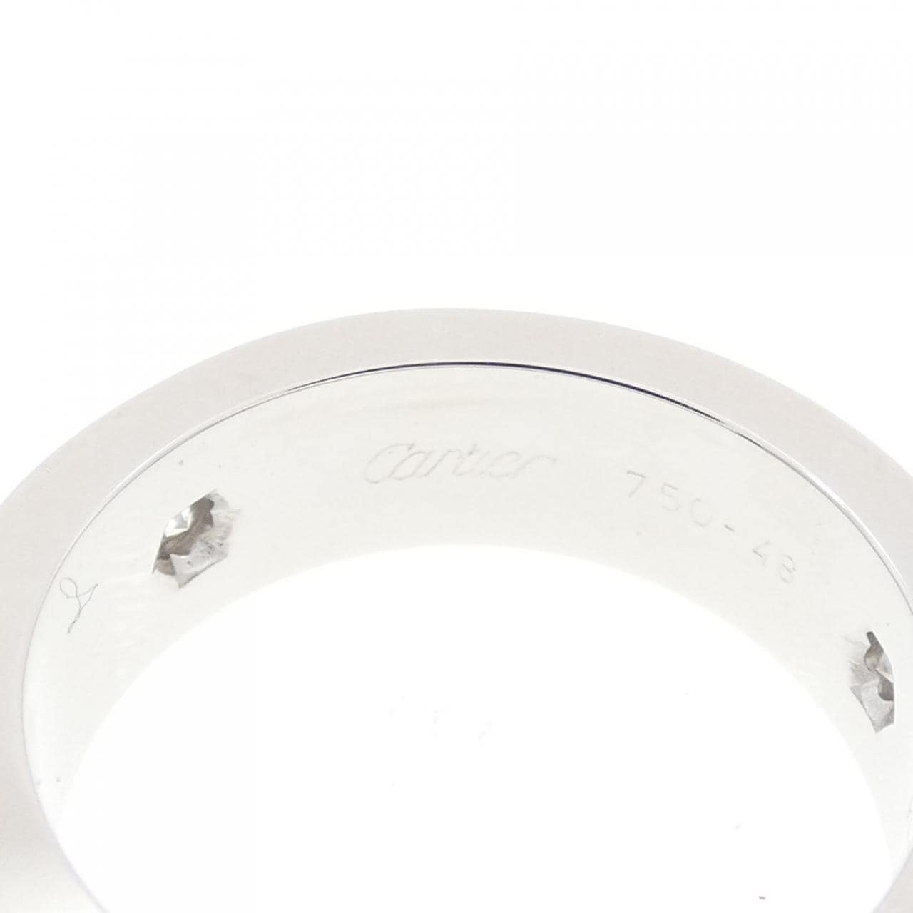 カルティエ ラブ ハーフダイヤ リング