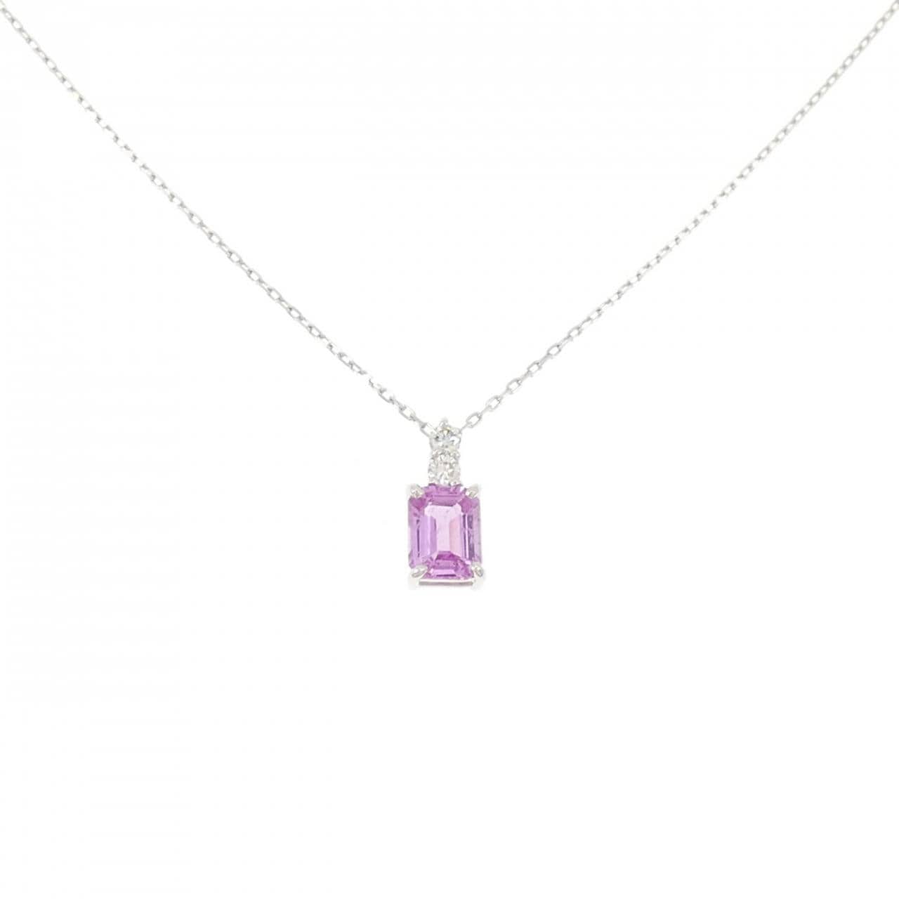 PT サファイヤ ネックレス 0.45CT