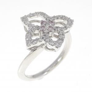 K18WG ピンクダイヤモンド リング 0.07CT