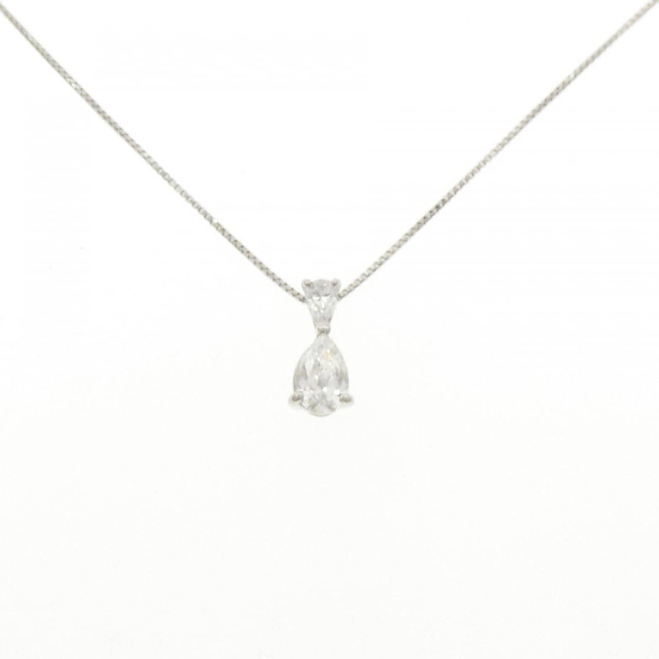 PT950/PT850 ダイヤモンド ネックレス 0.311CT E VS2 ペアシェイプ