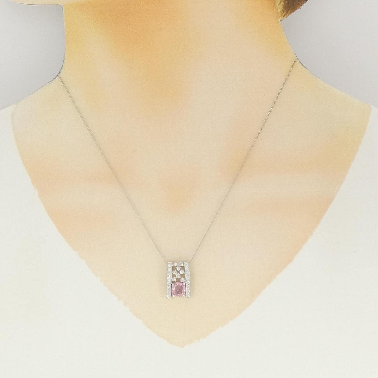 PT900/PT850 サファイヤ ネックレス 1.400CT