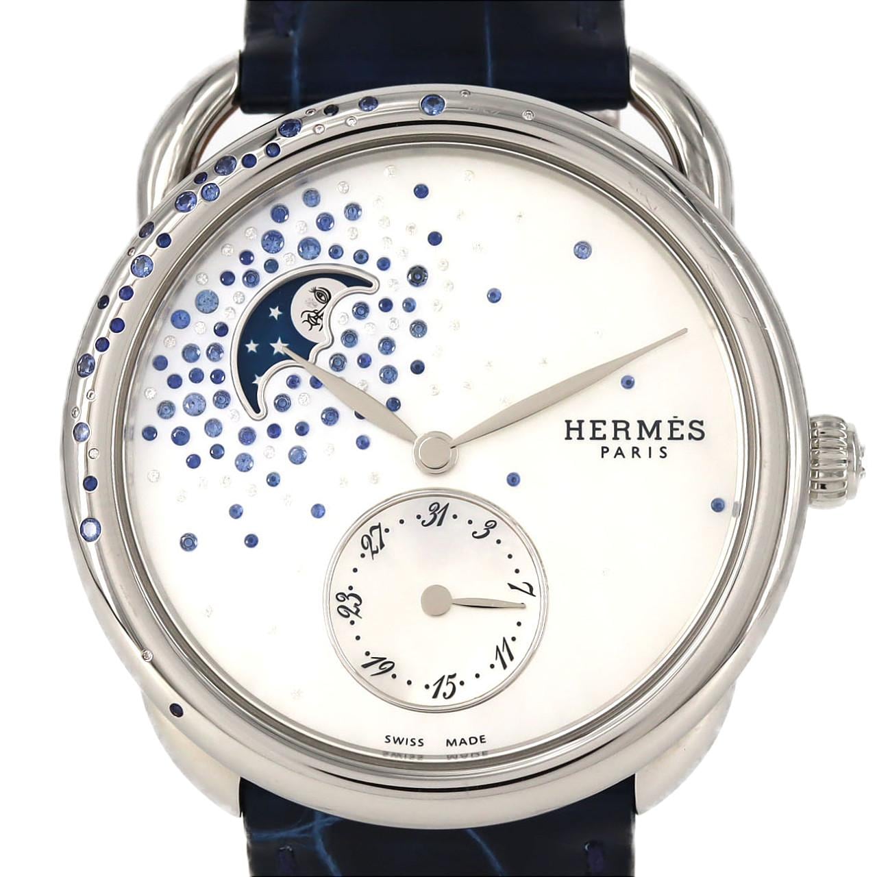 エルメス アルソープティットリュンヌ AR7.A30 SS 自動巻