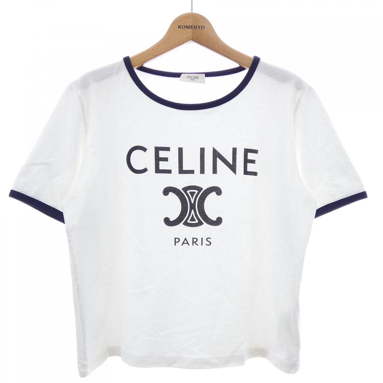 セリーヌ CELINE CELINE PARIS Tシャツ　トリオンフ TRIOMPHE 2X872671Q Tシャツ