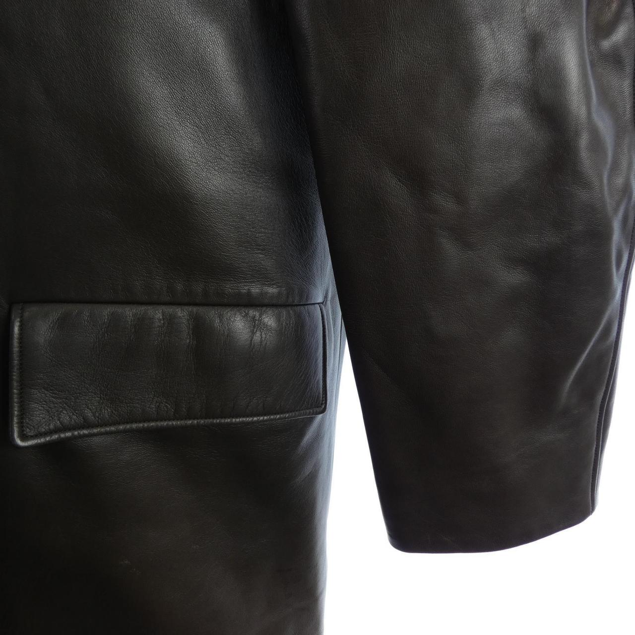 エルメス HERMES レザーコート