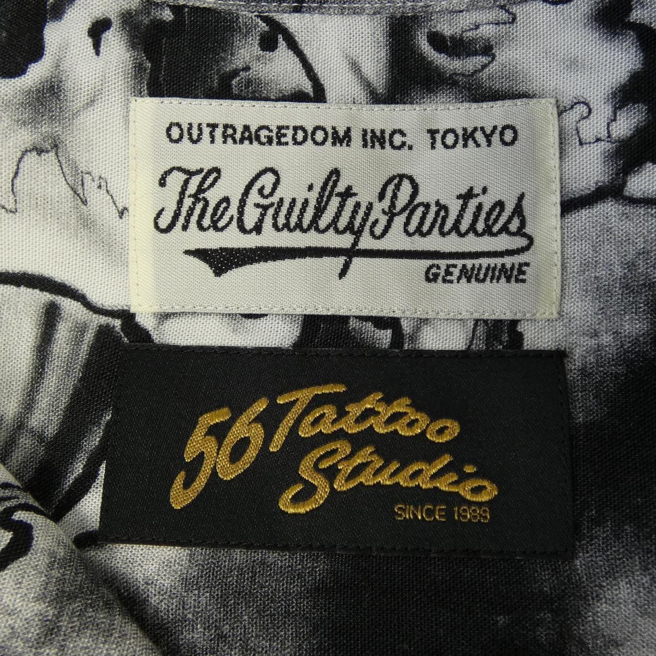 ワコマリア WACKO MARIA 56 TATOO STUDIO S／Sシャツ