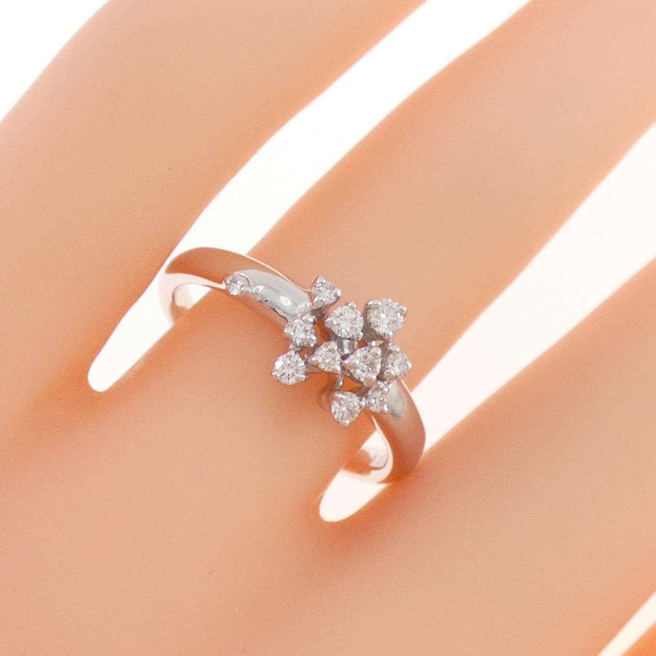 K18WG ダイヤモンド リング 0.21CT
