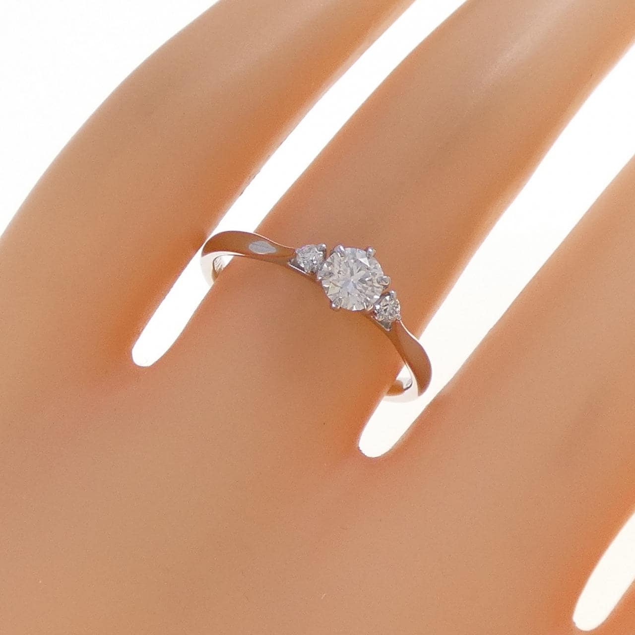 PT950 ダイヤモンド リング 0.306CT G VVS2 3EXT H＆C