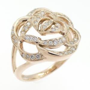 K18PG ローズ ダイヤモンド リング 0.30CT