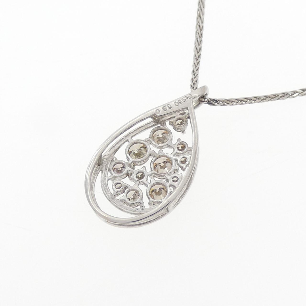 PT950/PT850 ダイヤモンド ネックレス 0.30CT
