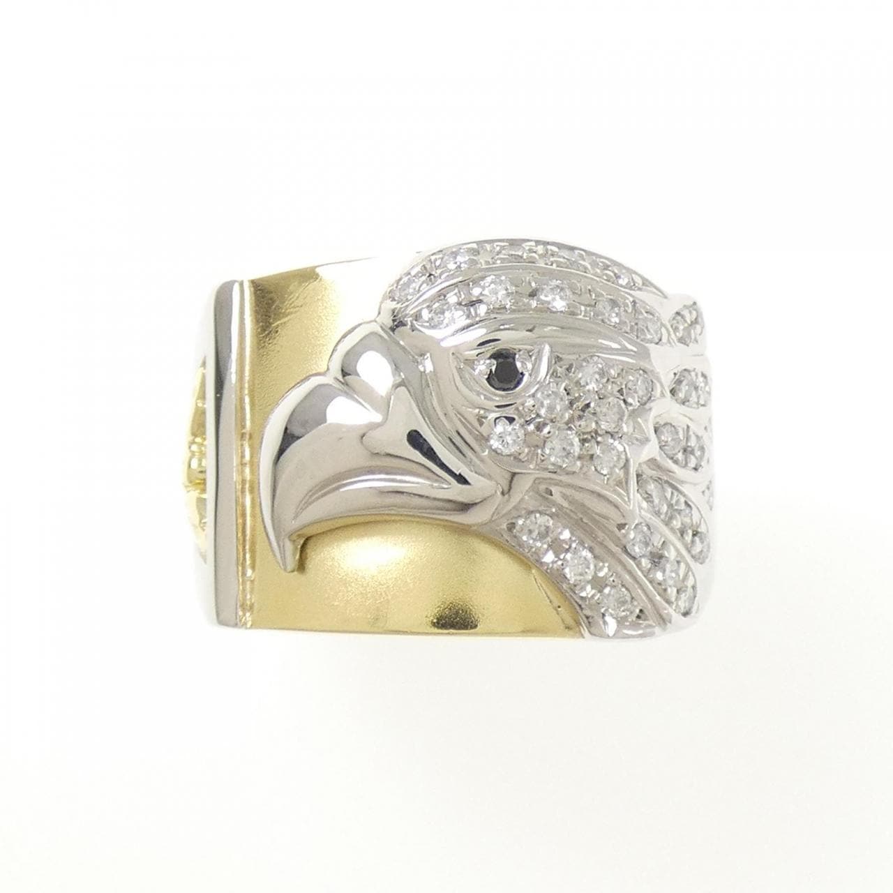PT900/18KYG イーグル ダイヤモンド リング 0.27CT