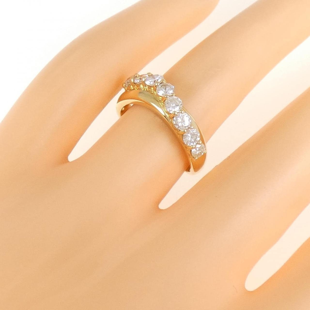 K18YG ダイヤモンド リング 0.80CT