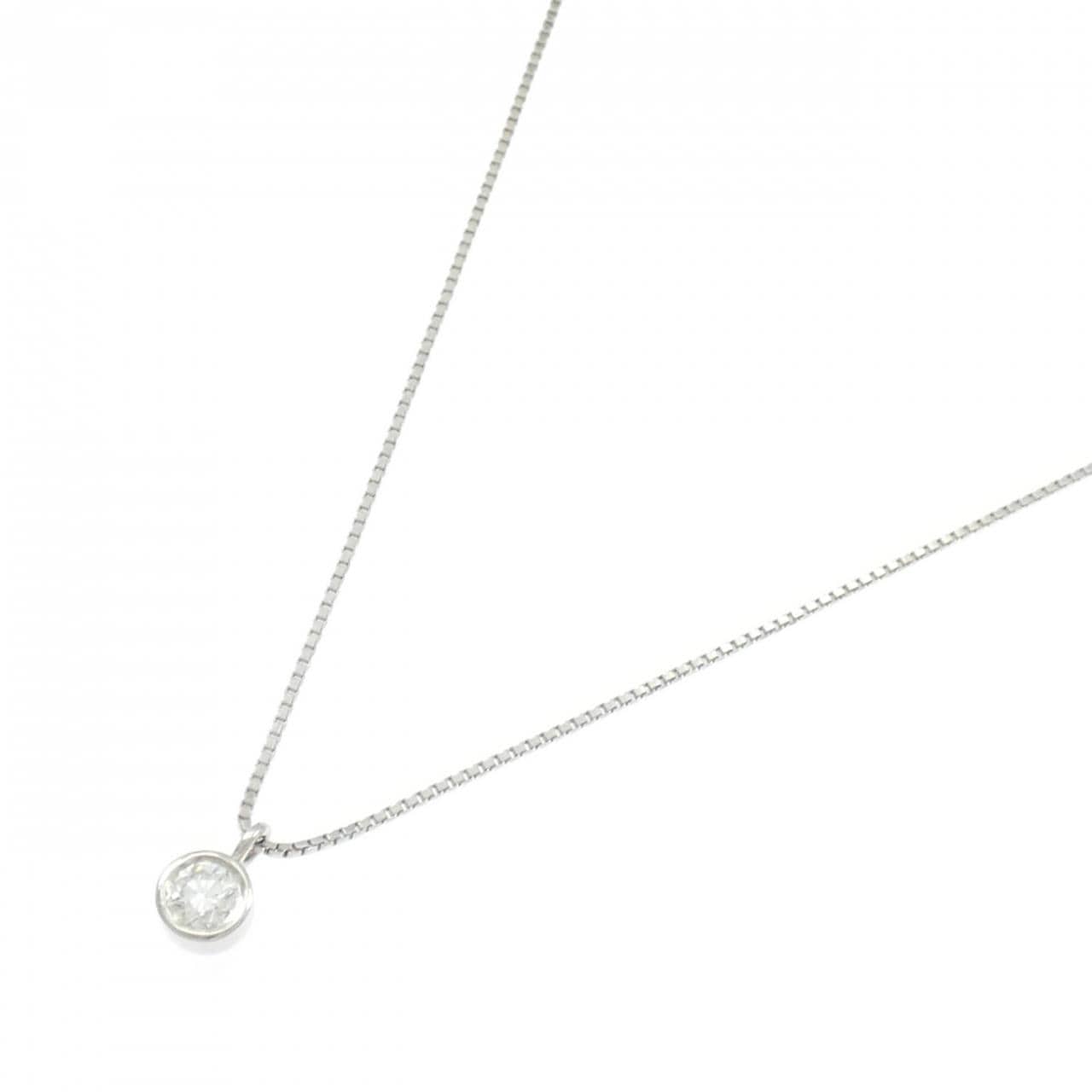 PT900/PT850 ソリティア ダイヤモンド ネックレス 0.375CT