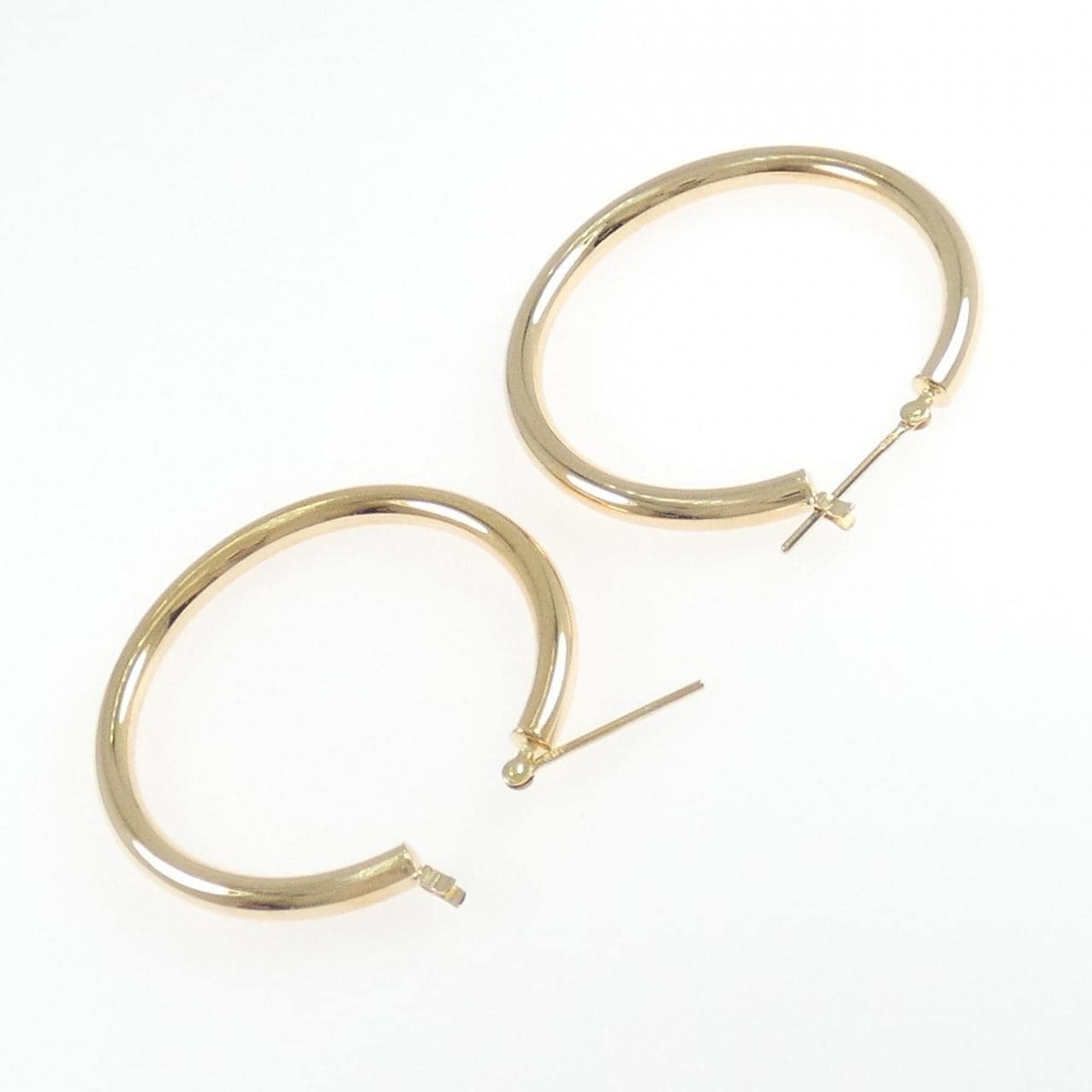 K18YG フープ ピアス
