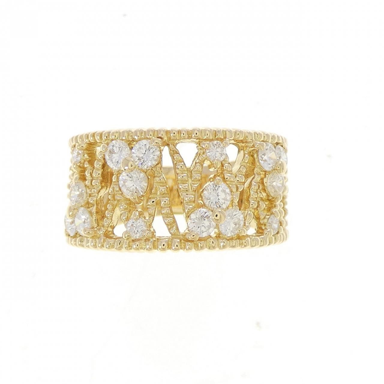 K18YG ダイヤモンド リング 0.61CT