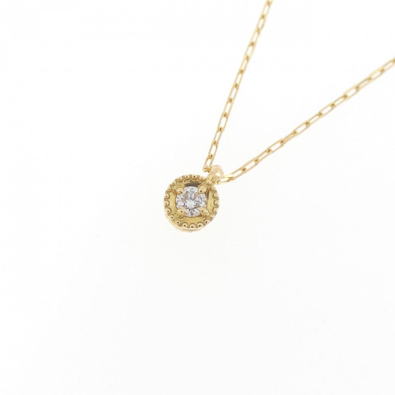 K18YG ダイヤモンド ネックレス 0.03CT