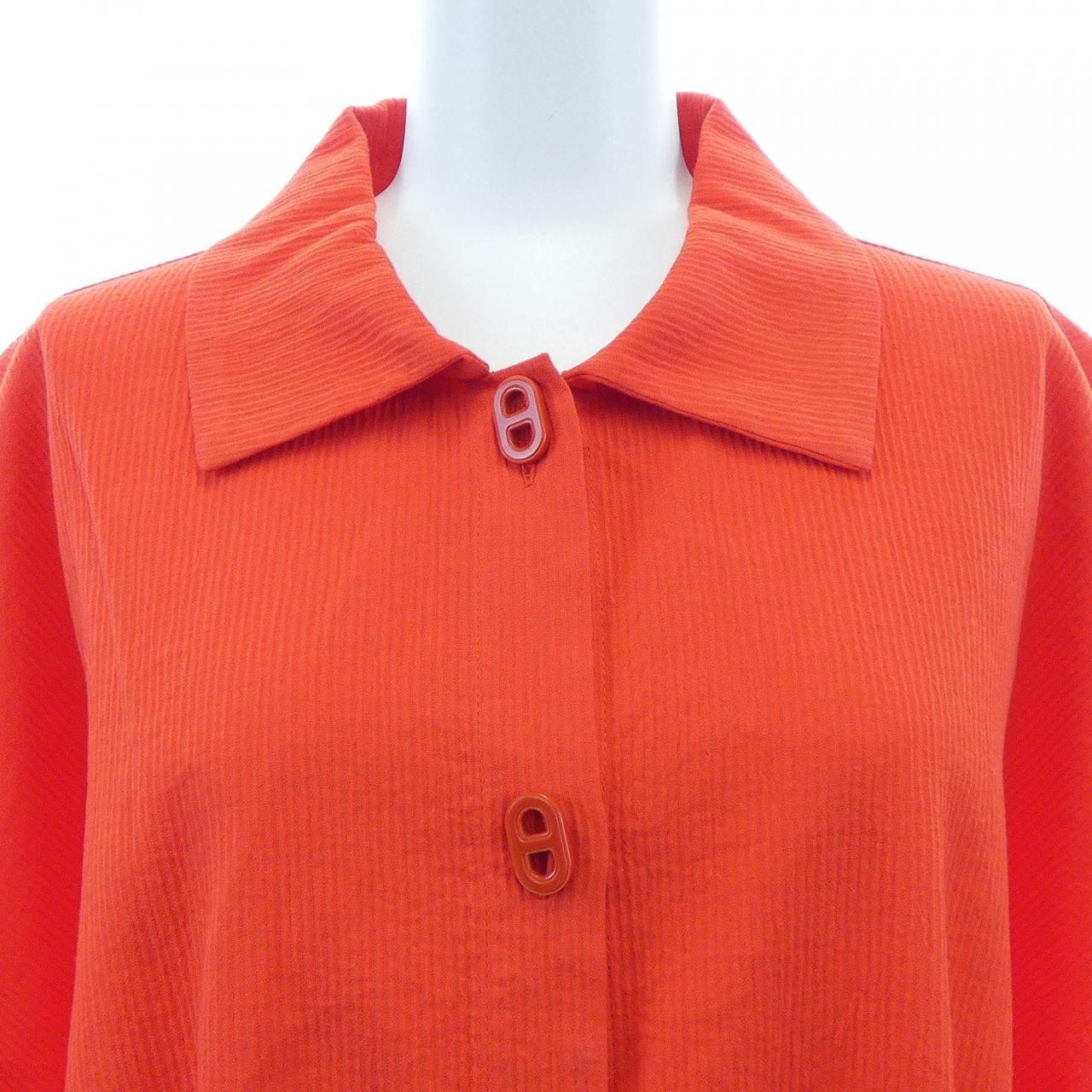 エルメス HERMES シェーヌダンクル CHAINE D'ANCRE シャツドレス 4E3528DO ワンピース
