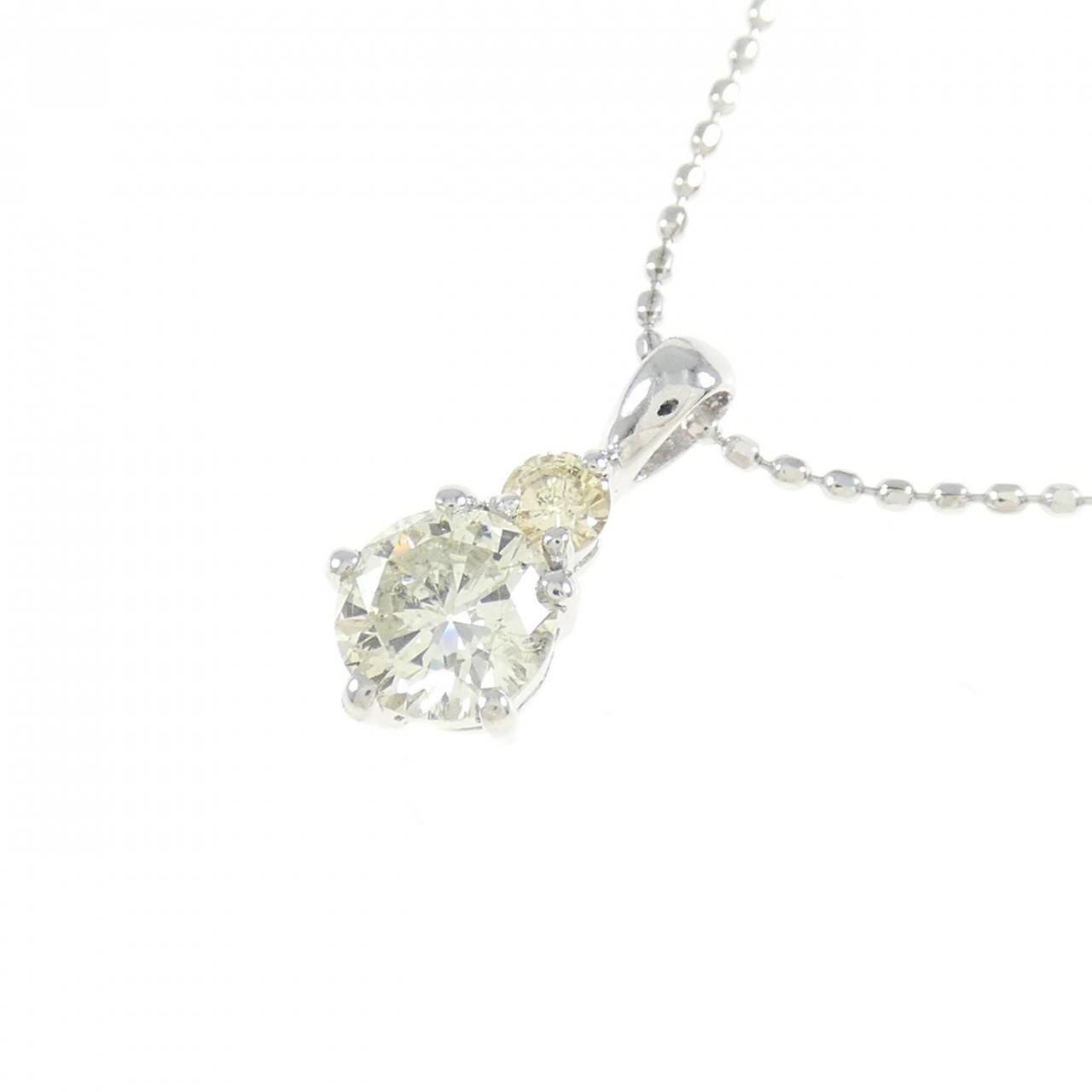 PT900/K18WG ダイヤモンド ネックレス 0.50CT