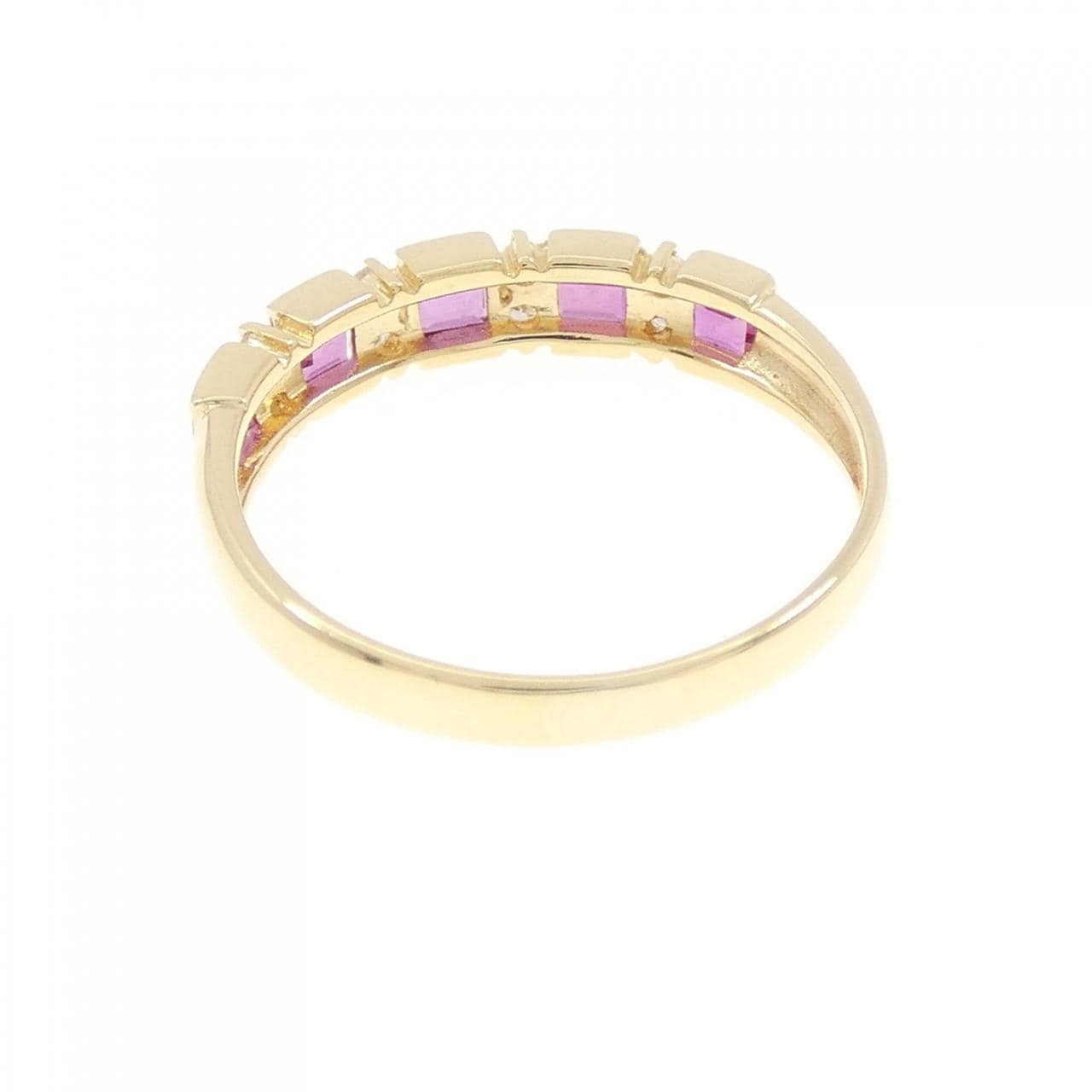 K18YG ルビー リング 0.70CT