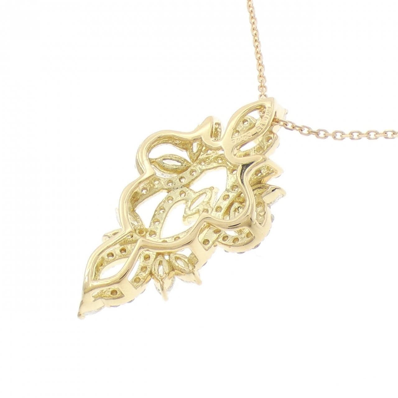 K18YG ダイヤモンド ネックレス 0.75CT