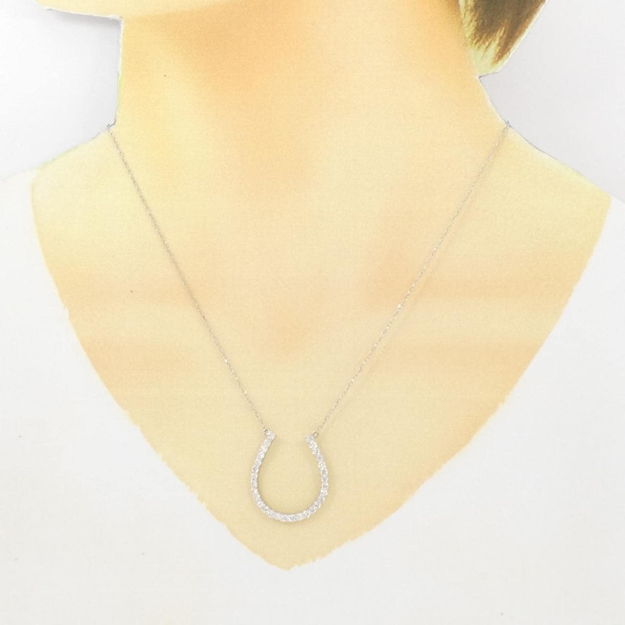 PT ホースシュー ダイヤモンド ネックレス 1.00CT