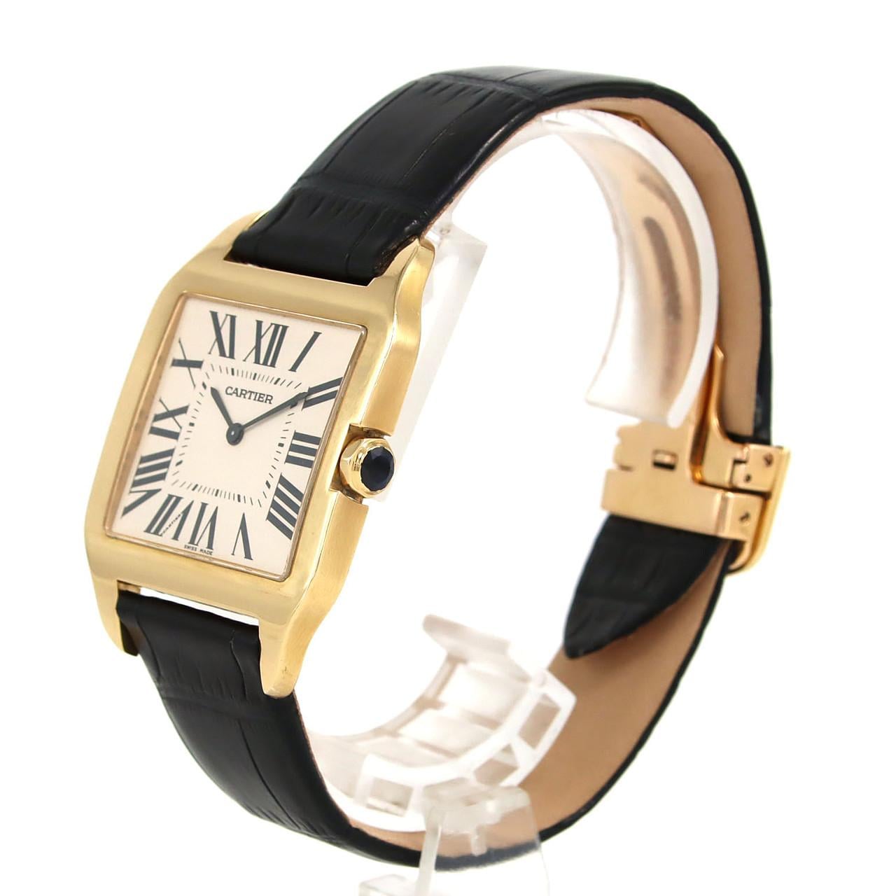 カルティエ サントスデュモンLM YG W2008751 YG 手巻