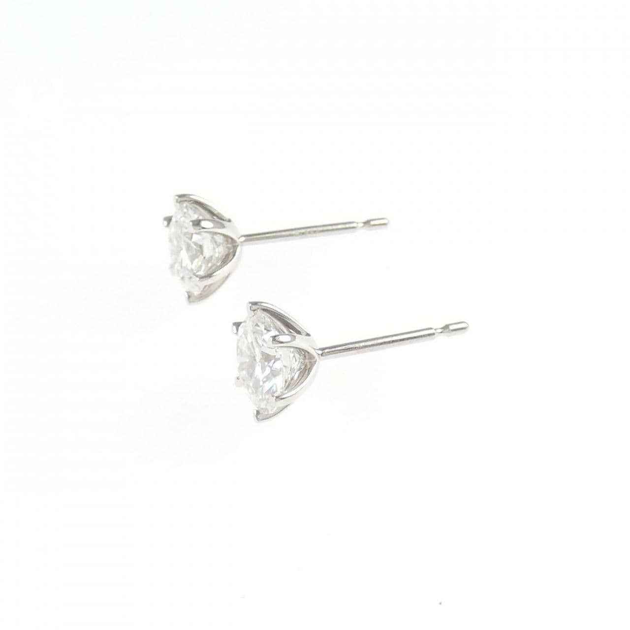 【リメイク】PT900/ST ダイヤモンド ピアス 0.710CT 0.749CT D VVS1 VG