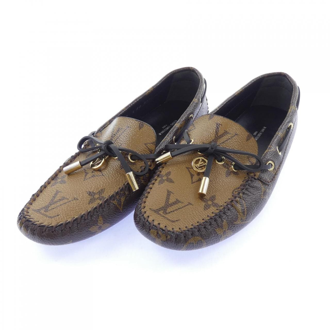 ルイヴィトン LOUIS VUITTON モノグラム/モノグラムリバース グロリアラインローファー シューズ