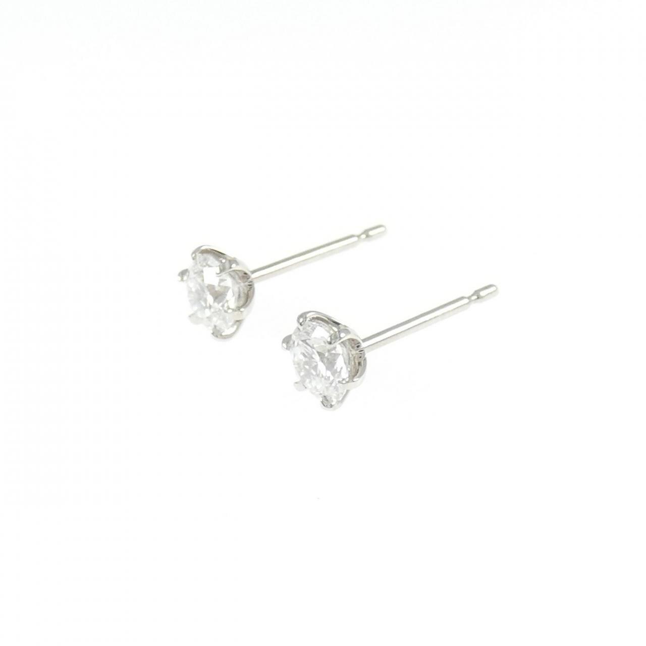 【リメイク】PT900/ST ダイヤモンド ピアス 0.303CT 0.303CT D SI1-2 3EXT-EXT