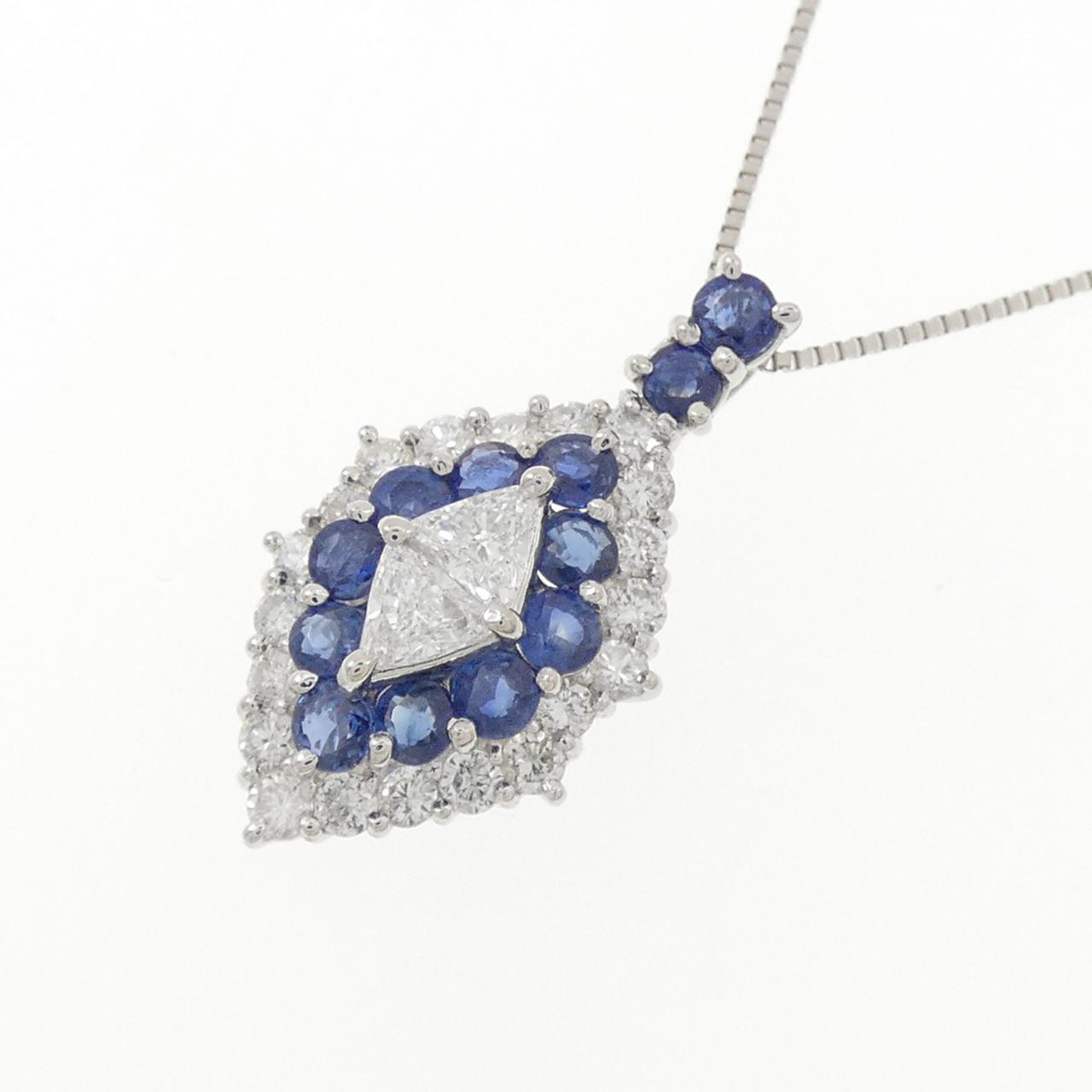 PT900/PT850 サファイヤ ネックレス 1.20CT