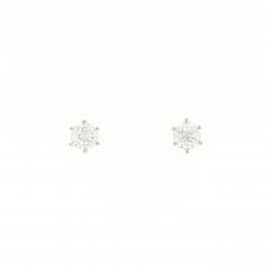 【リメイク】PT900/ST ダイヤモンド ピアス 0.253CT 0.254CT G SI1-2 Good