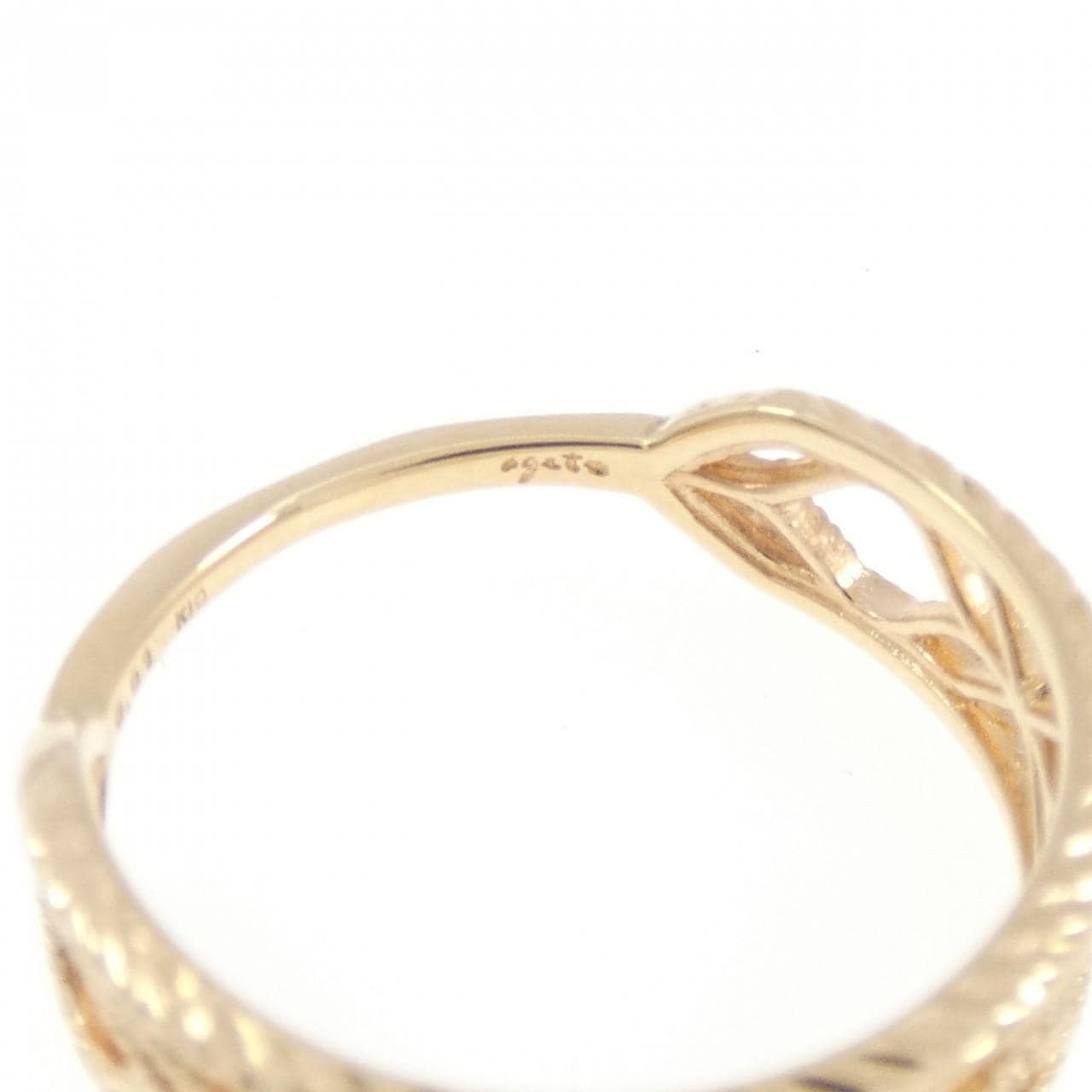 アガット ダイヤモンド リング 0.01CT