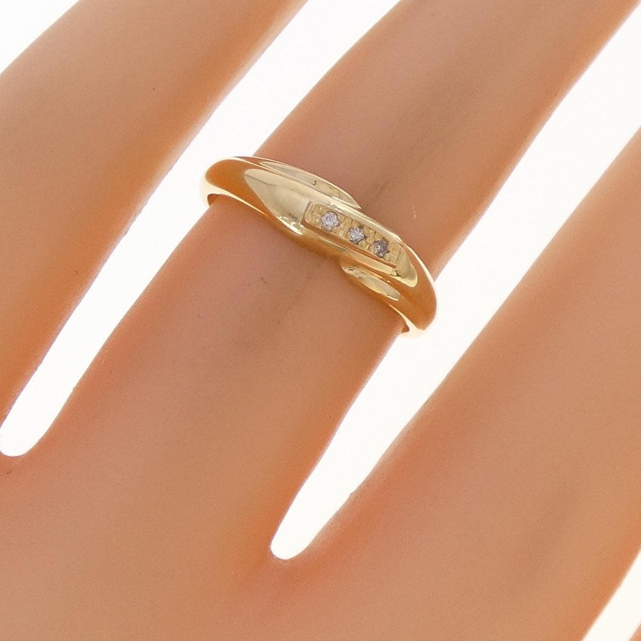 K18YG ダイヤモンド リング