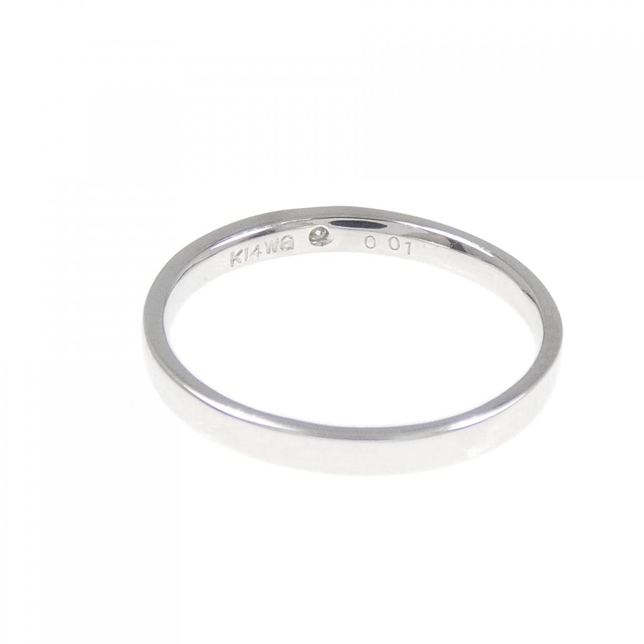 K14WG ダイヤモンド リング 0.01CT