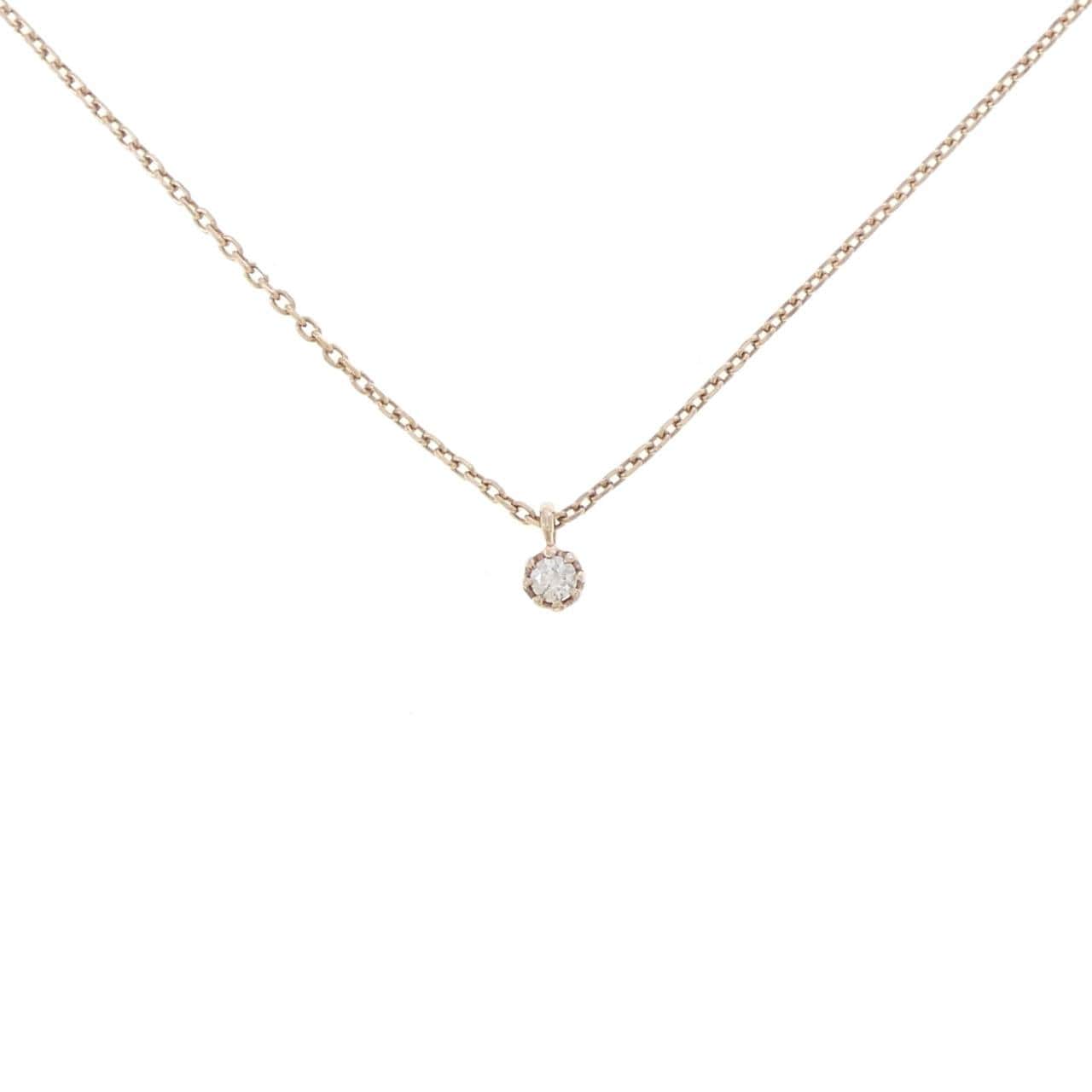 アガット ダイヤモンド ネックレス 0.03CT