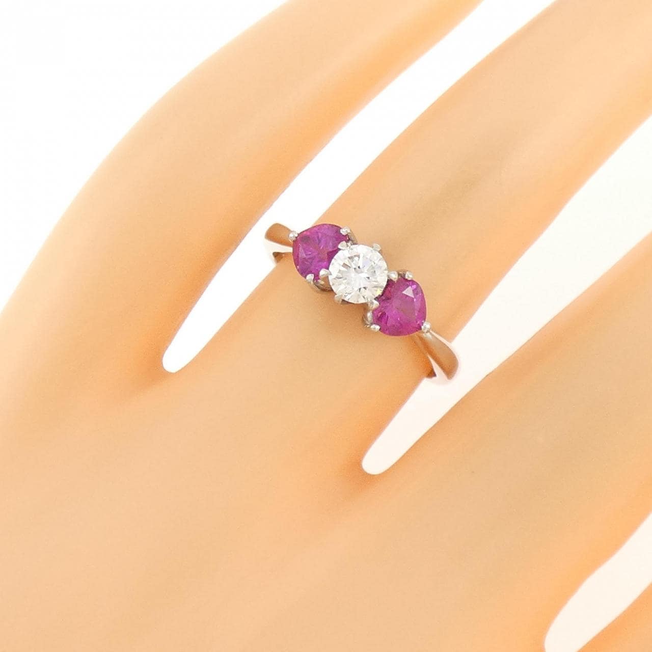 PT900 ルビー リング 0.907CT