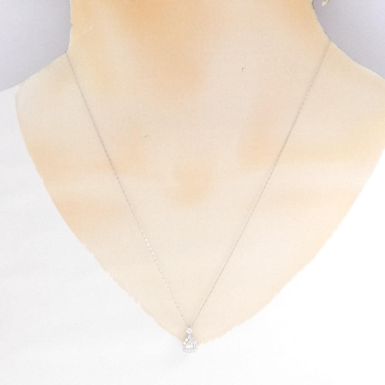 PT950/PT850 ダイヤモンド ネックレス 0.182CT