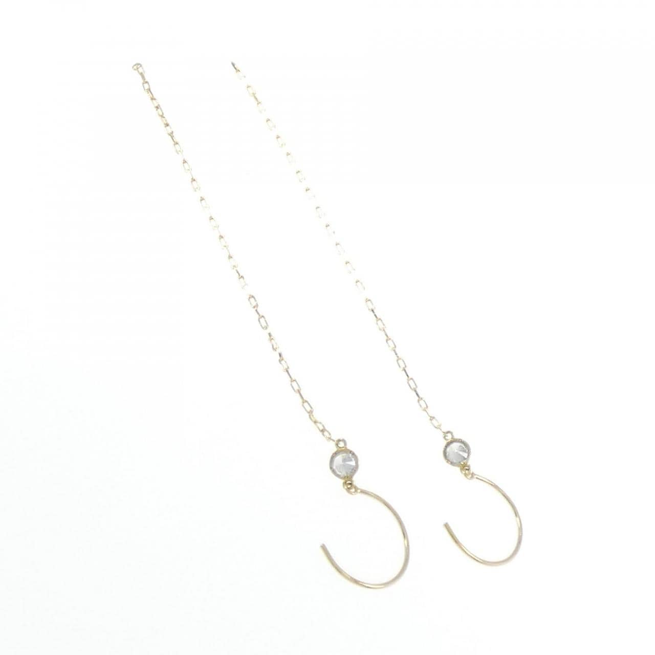 K18YG ダイヤモンド ピアス