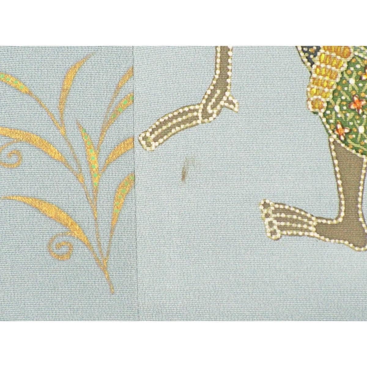 道行コート　友禅金彩加工　セミロング