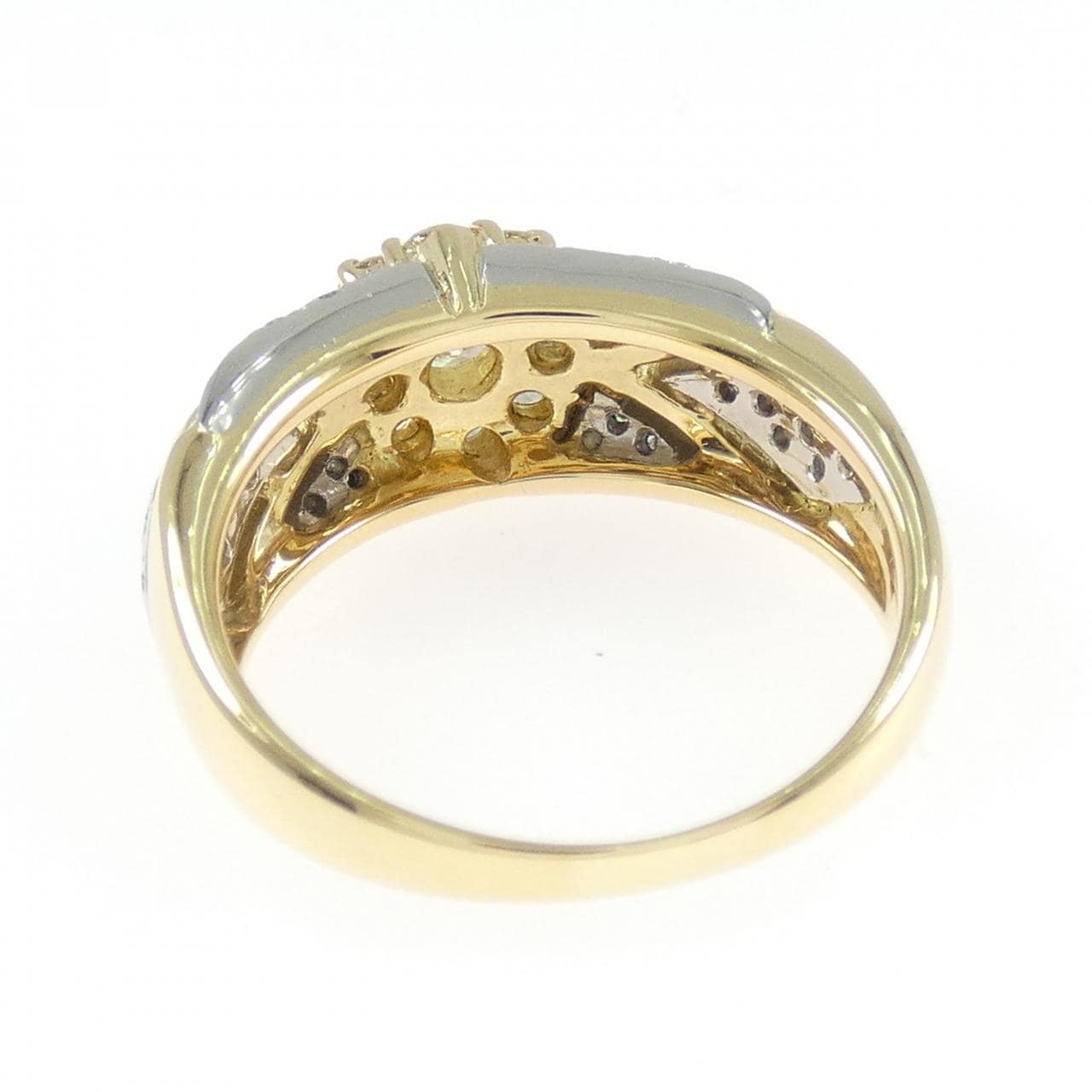 K18YG/PT900 ダイヤモンド リング 0.99CT