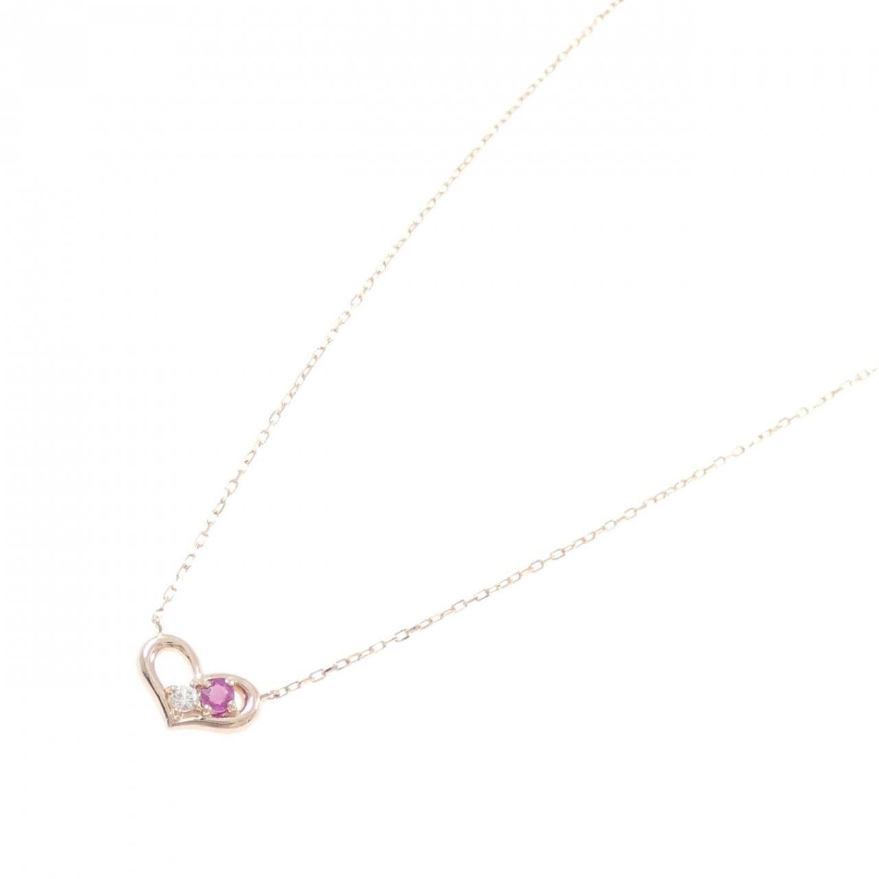 K10PG ルビー ネックレス