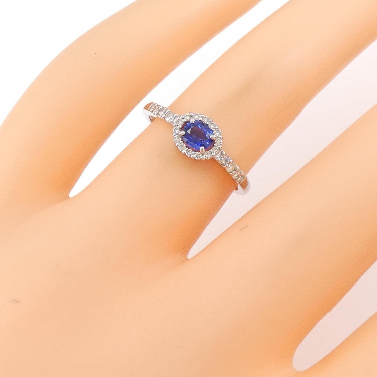 【新品】PT サファイヤ リング 0.27CT