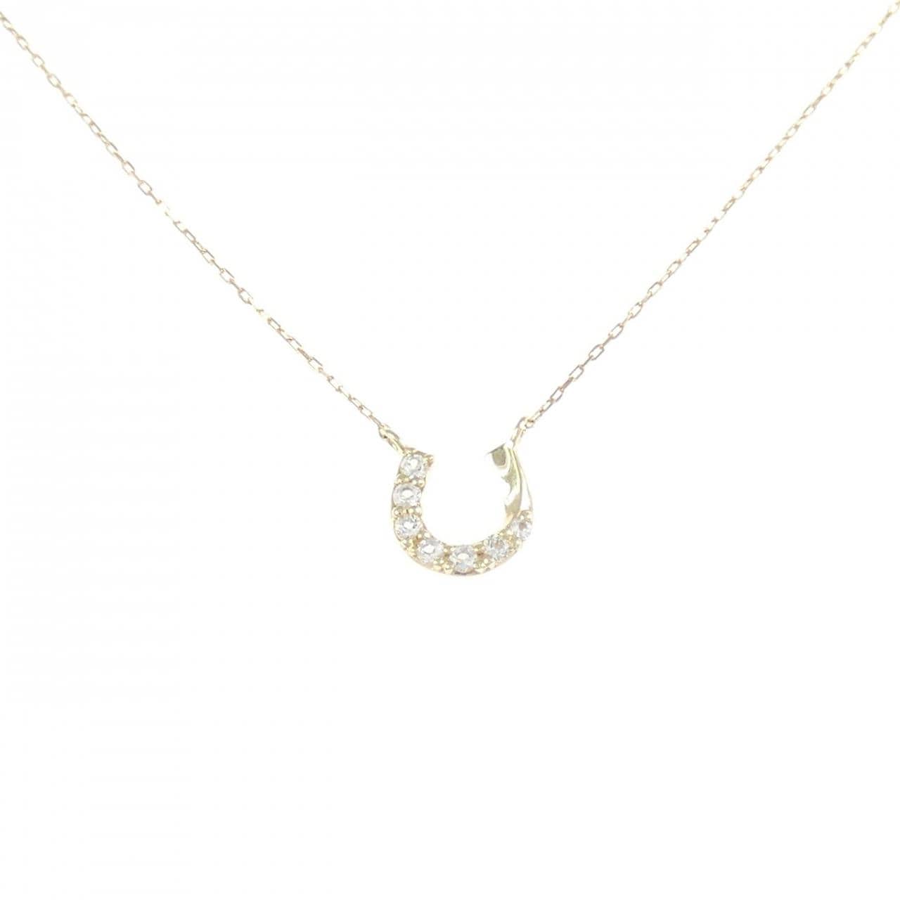 K10YG ホワイトトパーズ ネックレス