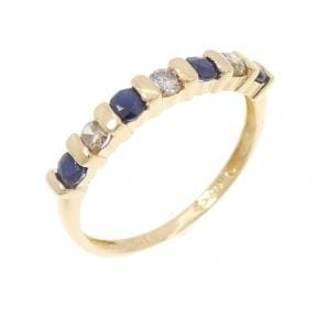 K18YG サファイヤ リング 0.15CT