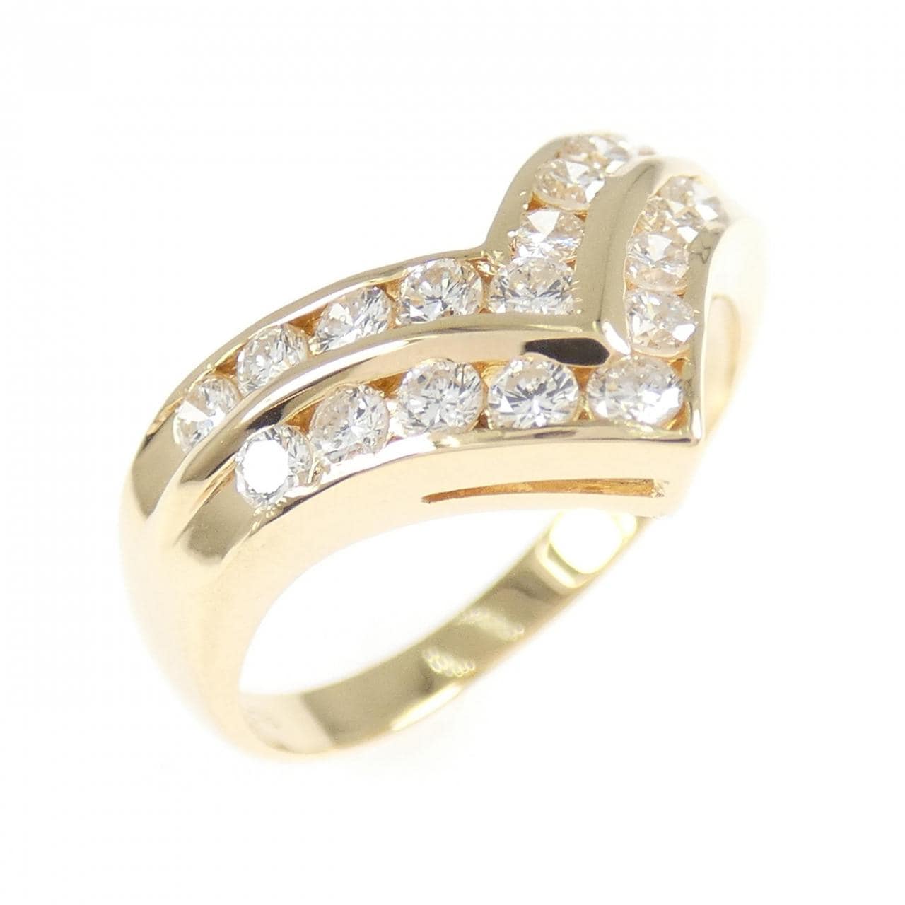 K18PG ダイヤモンド リング 0.55CT