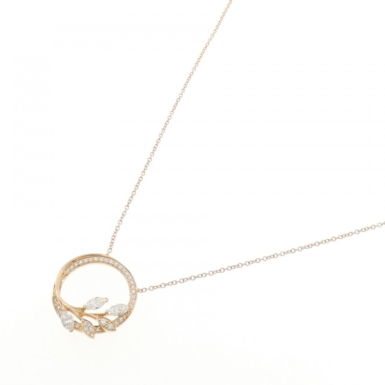 ティファニー ヴァインサークル スモール ネックレス 0.39CT