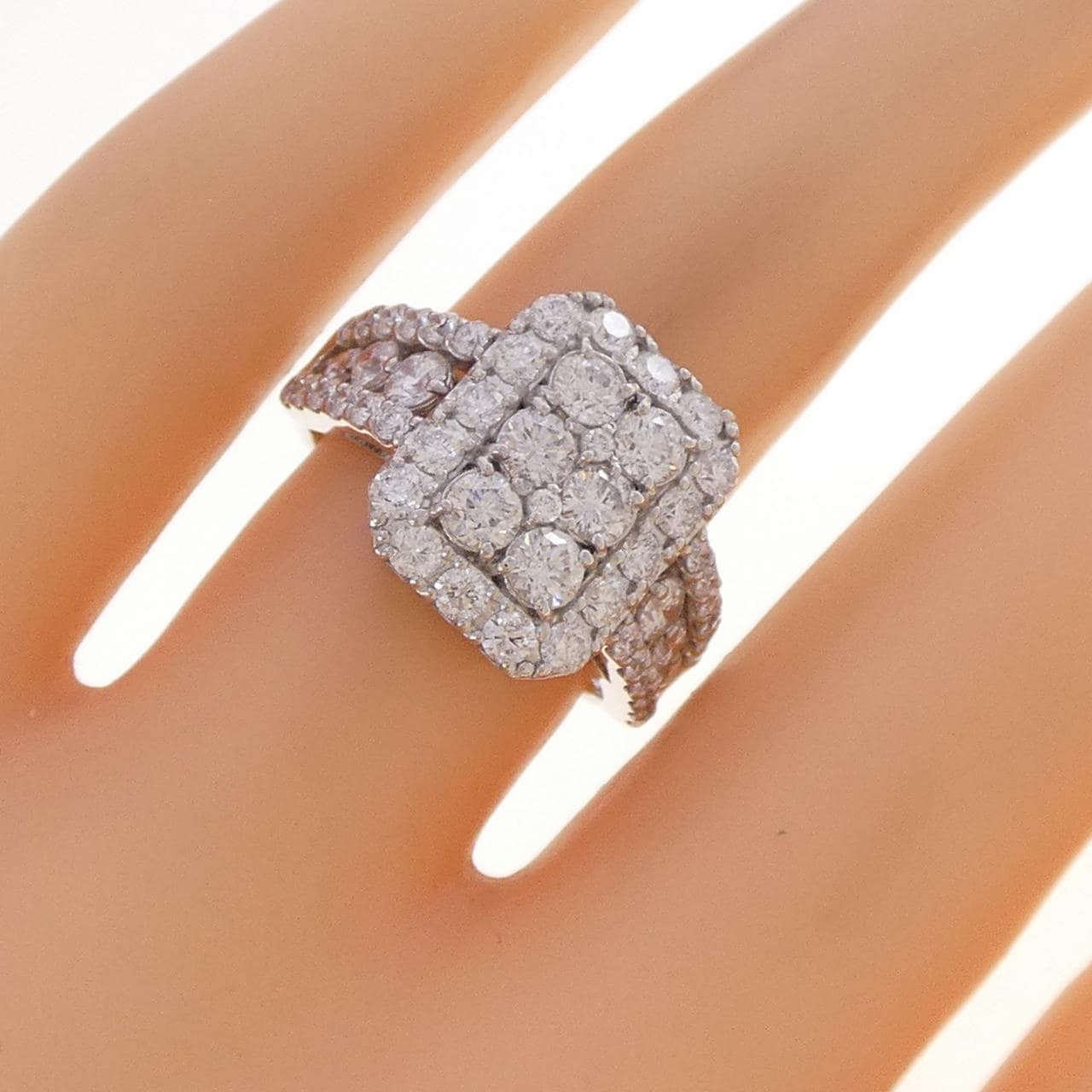 PT900 ダイヤモンド リング 2.00CT