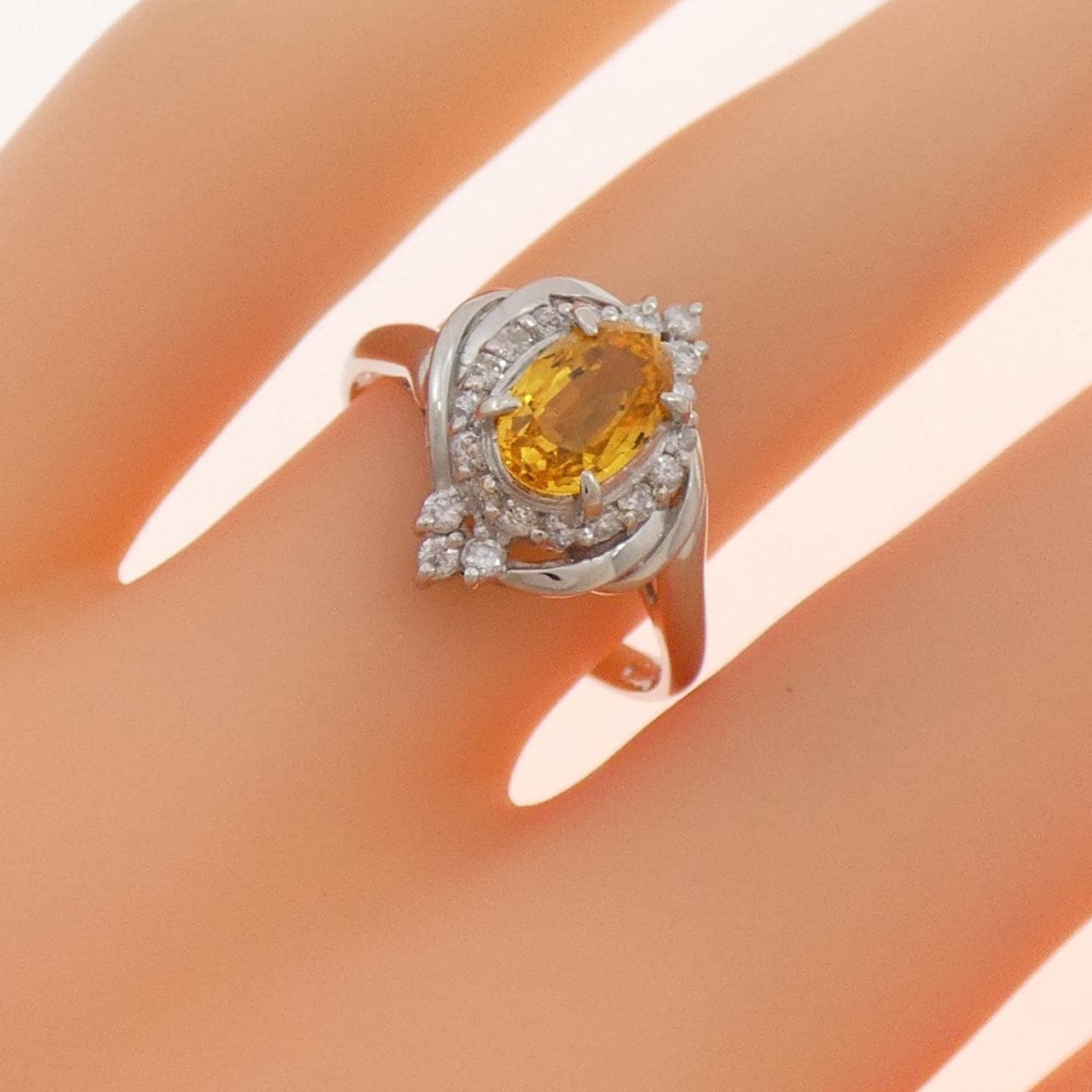 PT900 サファイヤ リング 1.12CT