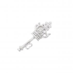 K14WG キー ダイヤモンド ペンダント 0.02CT