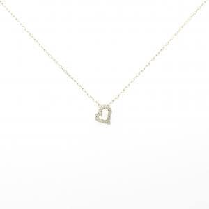 K10YG ハート ダイヤモンド ネックレス 0.05CT