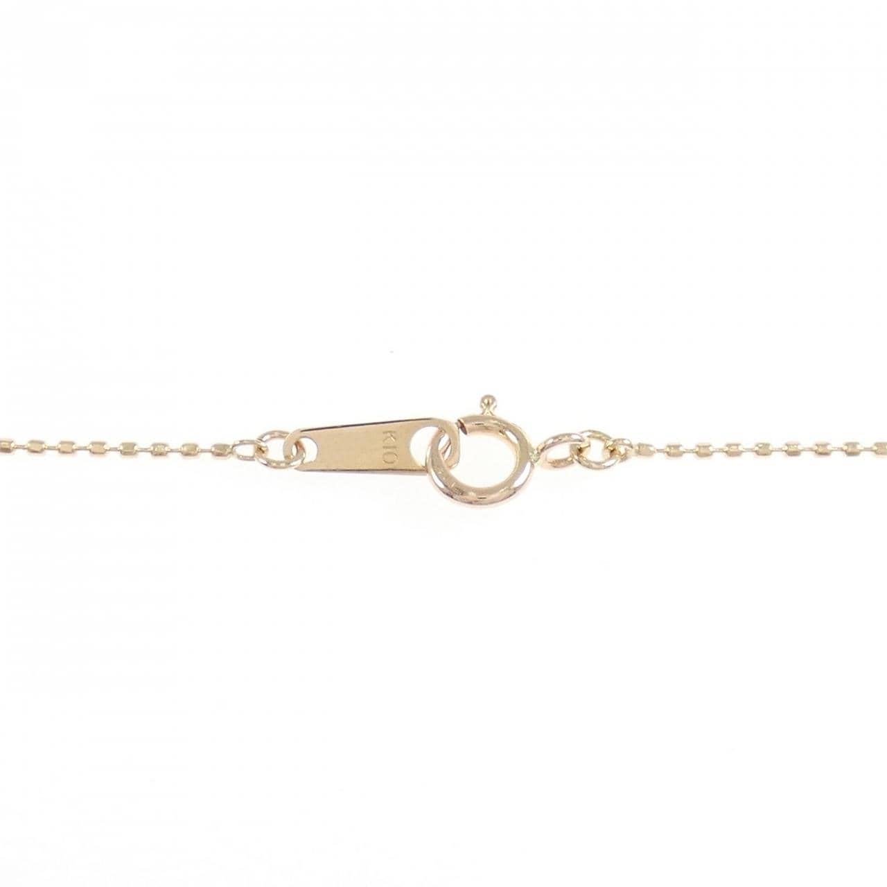 K10PG ハート ダイヤモンド ネックレス 0.14CT